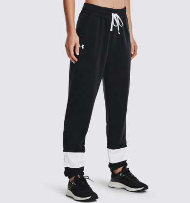 Picture of UNDER ARMOUR ž hlače RIVAL TERRY FLEECE COLORBLOCK JOGGERS