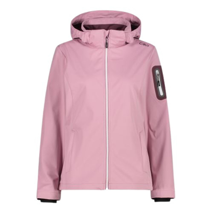 Picture of CMP ž softshell LIGHT SOFTSHELL JACKET WITH DETACHABLE HOOD light fard