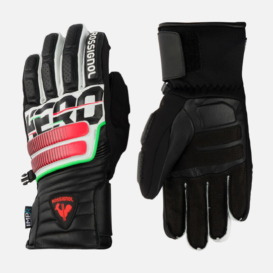 ROSSIGNOL m smučarske rokavice RLMMG07 200 HERO RACE LEATHER WATERPROOF SKI GLOVES black