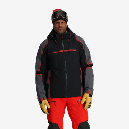 SPYDER m smučarska bunda 38SA075322 SKI TITAN JACKET black dark grey