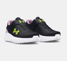 UNDER ARMOUR otr copati 3027110-001 GIRLS' INFANT UA SURGE 4 AC black purple