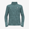 ODLO m tekaška jakna 314402 40259 THE ZEROWEIGHT PRINT RUNNING JACKET arctic