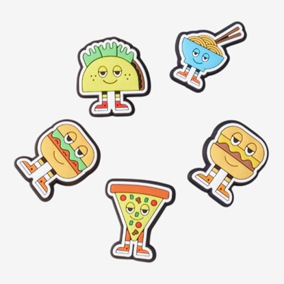 CROCS jibbitz™ CHILL FOODS 5 PAC yelow