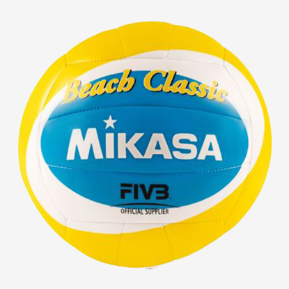 MIKASA žoga za odbojko BV543C-VXB-YSB BEACH CLASSIC blue white yellow