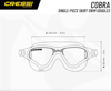 CRESSI odr plavalna očala DE201992 COBRA black black smoked lens