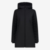 CMP ž plašč 34K0066 U901 LONG JACKET FIX HOOD black
