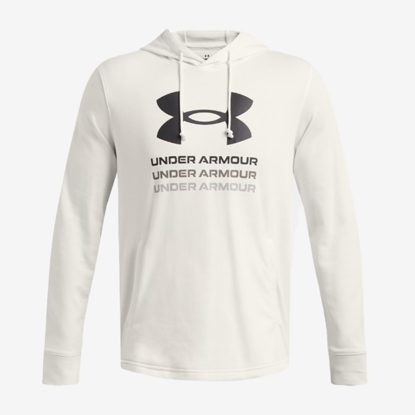UNDER ARMOUR m kapucar 1386047-112 RIVAL TERRY onyx white