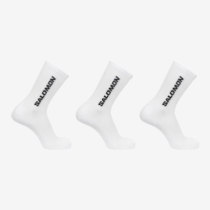 SALOMON nogavice LC208600 EVERYDAY CREW 3-PACK white