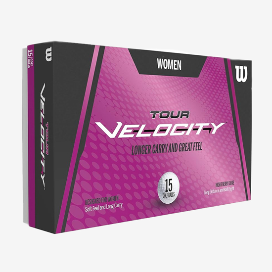 WILSON žogice za golf WGWR74000 TOUR VELOCITY W LONG CARRY AND GREAT FEEL 15 kom