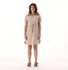 CMP ž obleka 33S5346 P605 STRETCH FABRIC POLO NECK DRESS sabbia