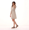 CMP ž obleka 33S5346 P605 STRETCH FABRIC POLO NECK DRESS sabbia