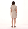 CMP ž obleka 33S5346 P605 STRETCH FABRIC POLO NECK DRESS sabbia