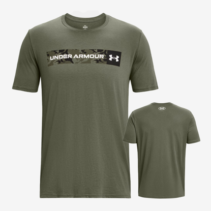 UNDER ARMOUR m majica 1376830-390 CAMO CHEST STRIPE marine od green black