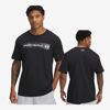 UNDER ARMOUR m majica 1376830-002 CAMO CHEST STRIPE black marine od green
