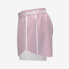 UNDER ARMOUR ž hlače 1389895-647 TECH PLAY UP 2IN1 SHORTS prime pink white