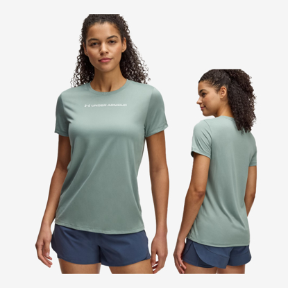 UNDER ARMOUR ž majica 1389726-348 TECH PTH GRAP silica green hydro green