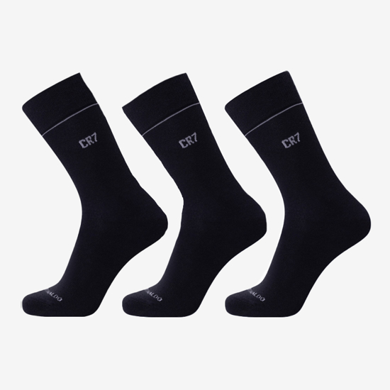 CR7 nogavice 8273-8000-159 CRISTIANO RONALDO 3-PACK SOCKS black