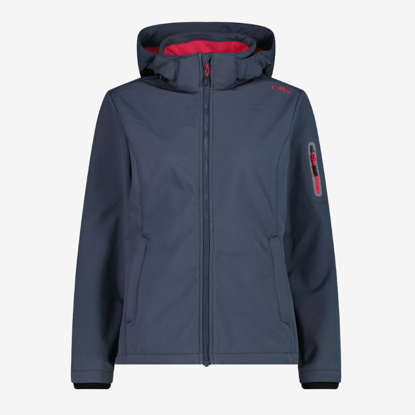 CMP ž softshell 39A5006 07UU MÉLANGE SOFTSHELL JACKET titanio carminio